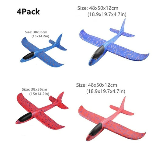 Foam Plane Kits Flying Glider Toy with LED Light - 4 Packs ToylandEU.com Toyland EU