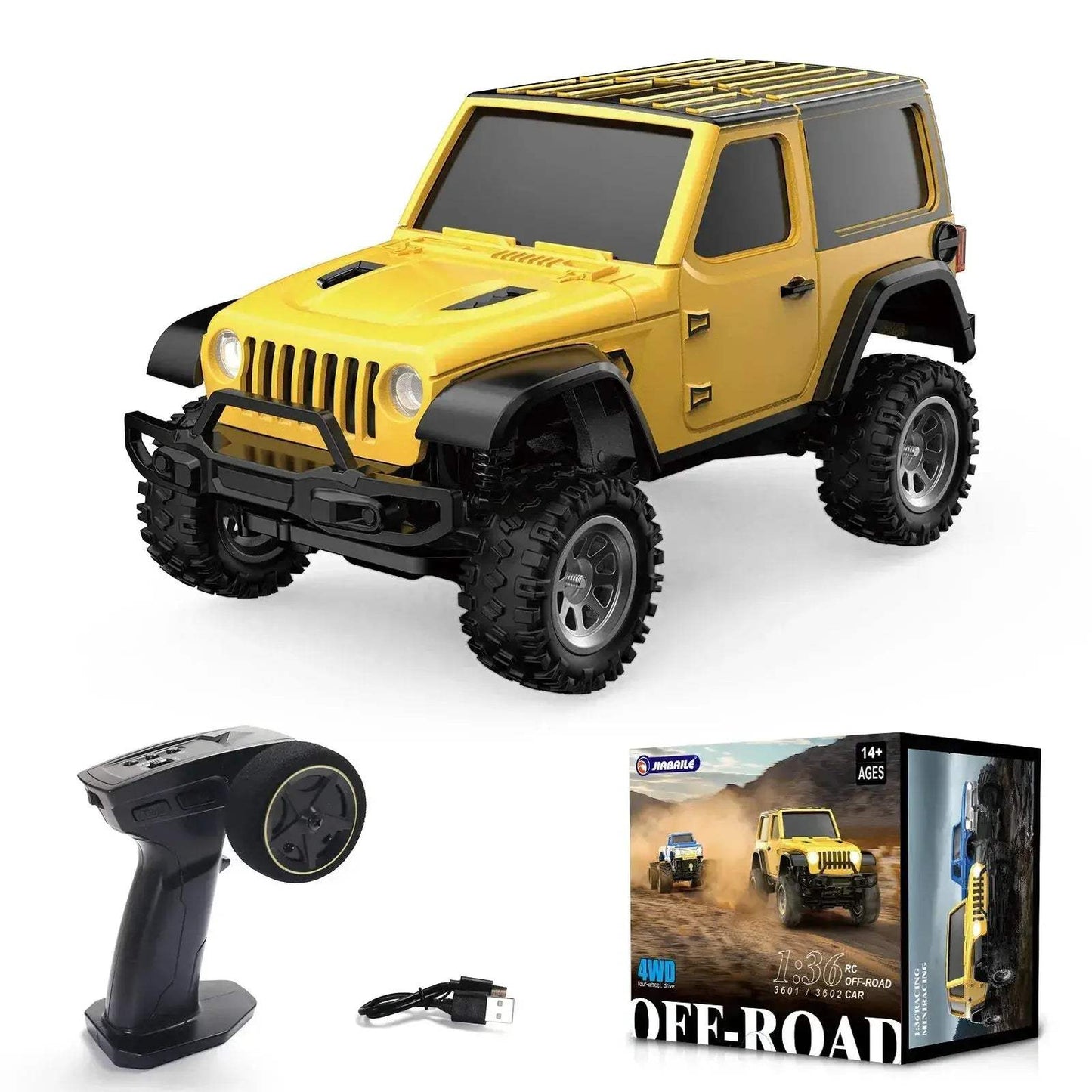 4WD Mini RC Crawler Car With Light System Remote Control - ToylandEU