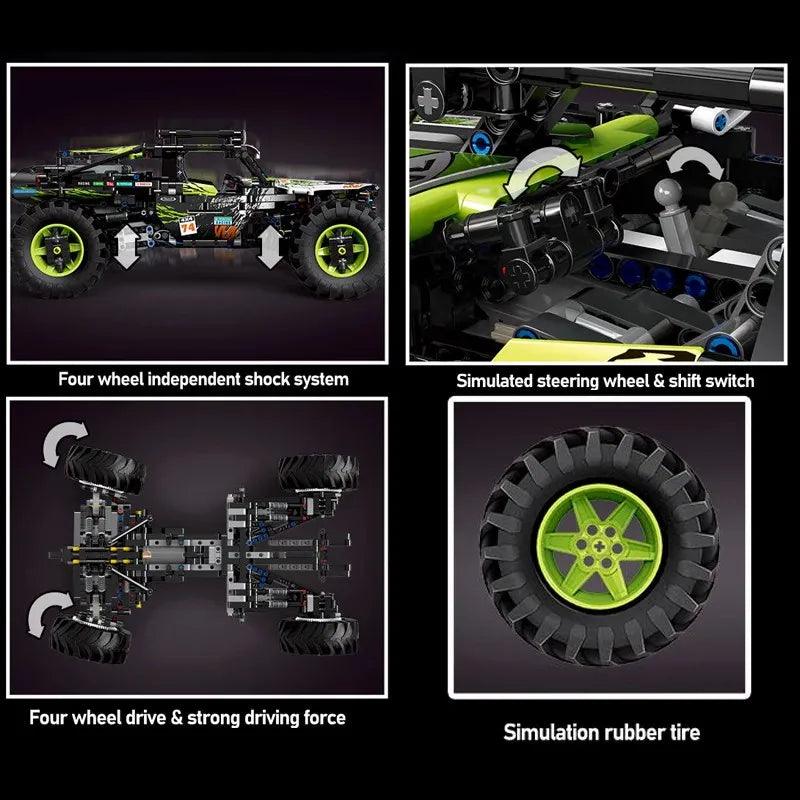  4WD Off Road RC Buggy Building Set 1890 Pieces -  ToylandEU™