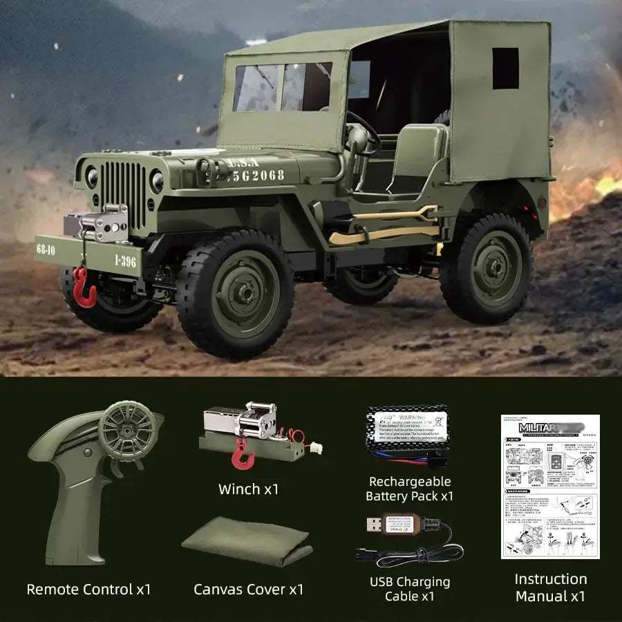  4WD Offroad RC Car Climber With Willys Jeep Scale RTR -  ToylandEU™