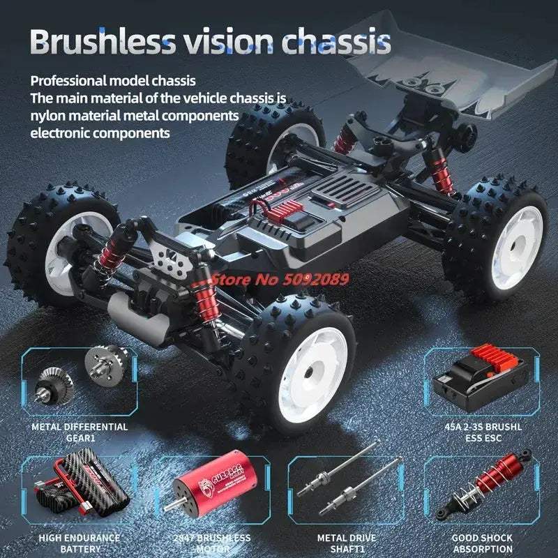 4WD RC Car Brushless High Speed 70KMH Drift Racing - ToylandEU