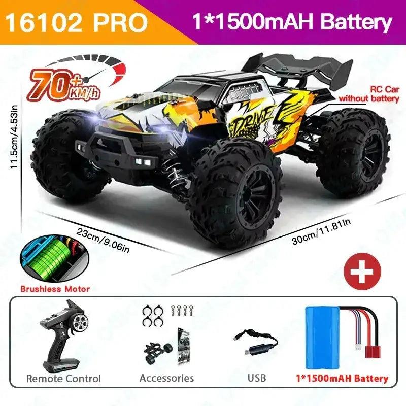  4WD RC Car LED Lights High Velocity Performance -  ToylandEU™