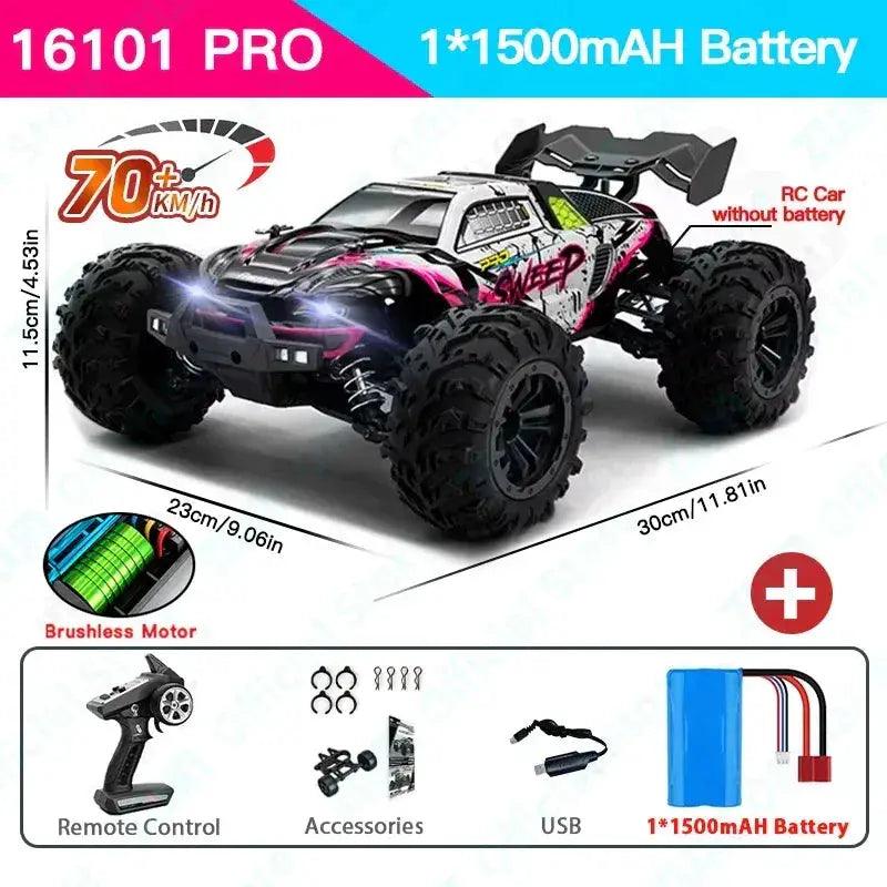  4WD RC Car LED Lights High Velocity Performance -  ToylandEU™