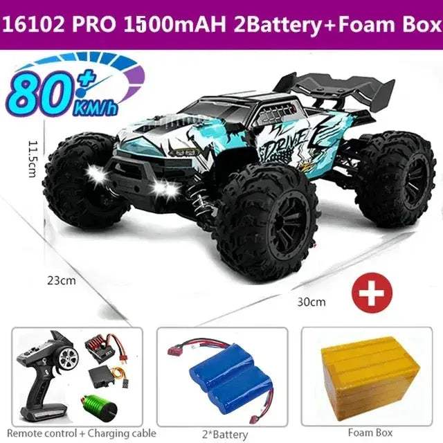 4WD RC Car Off Road Brushless High Speed All Terrain - ToylandEU
