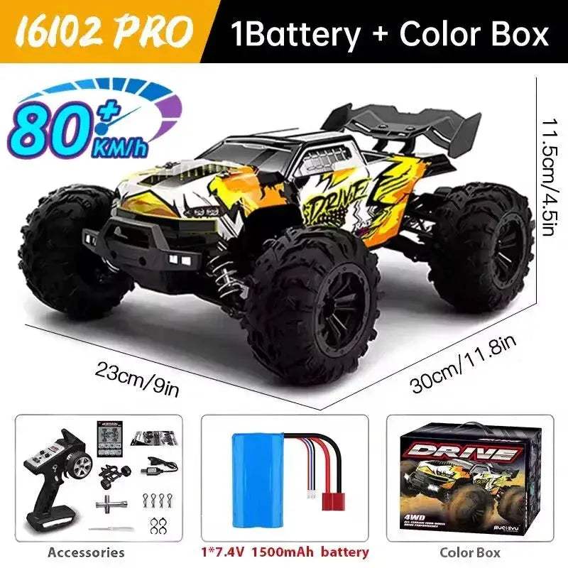 4WD RC Car Off Road Brushless High Speed All Terrain - ToylandEU