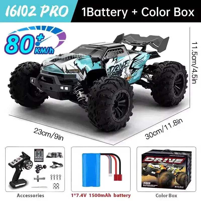 4WD RC Car Off Road Brushless High Speed All Terrain - ToylandEU