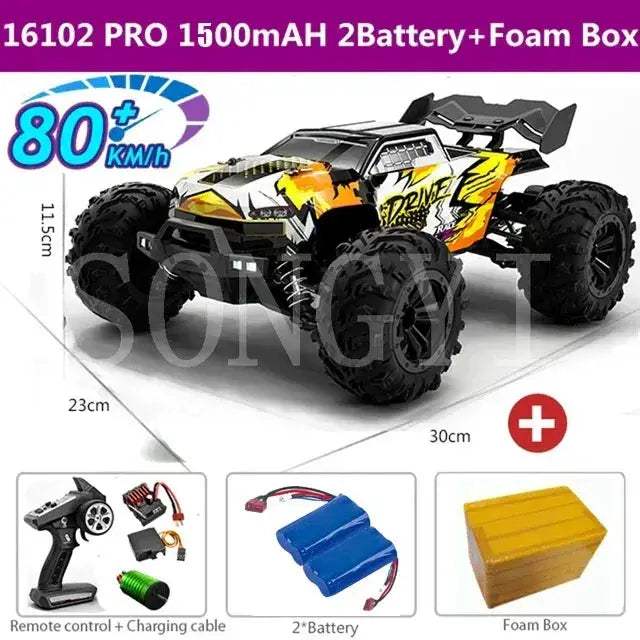 4WD RC Car Off Road Brushless High Speed All Terrain - ToylandEU
