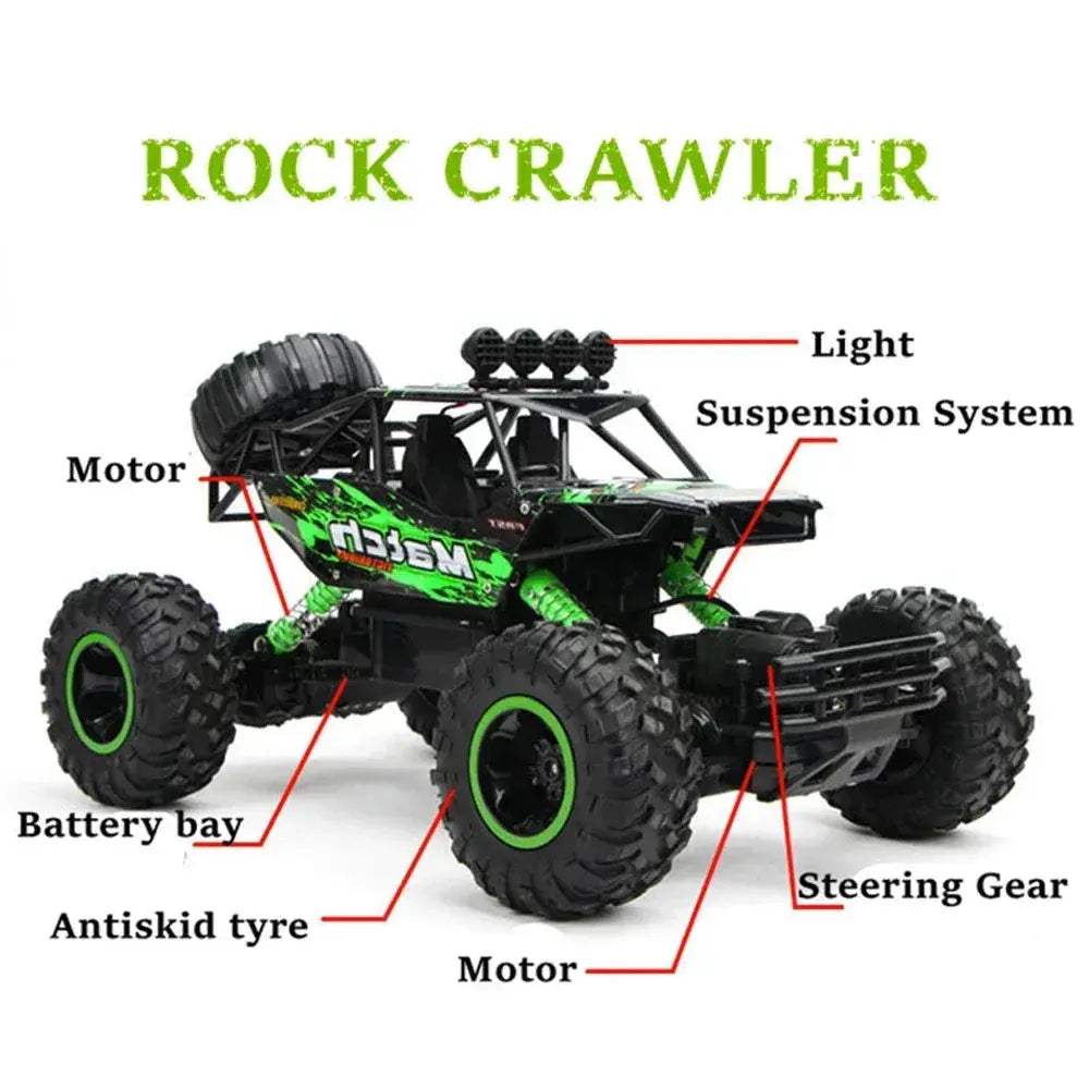 4WD RC Car Off Road Buggy With 2.4G RadioFrequency Control - ToylandEU