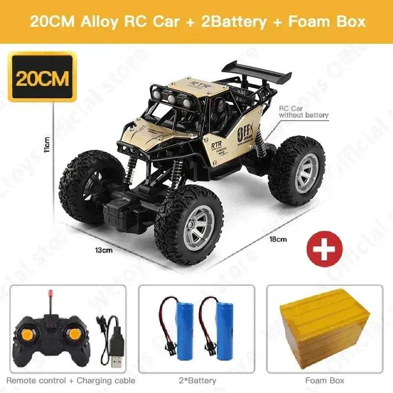 4WD RC Car With LED Lights For All Terrain Adventures - ToylandEU