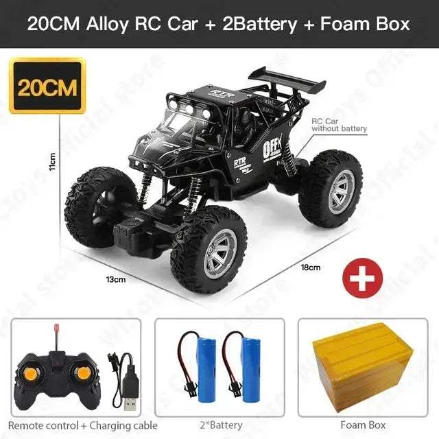 4WD RC Car With LED Lights For All Terrain Adventures - ToylandEU