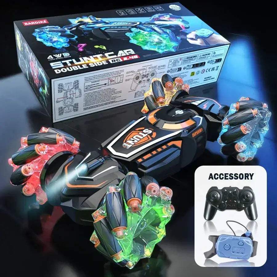 4WD RC Stunt Car With Rotation Drift And Sound Light - ToylandEU
