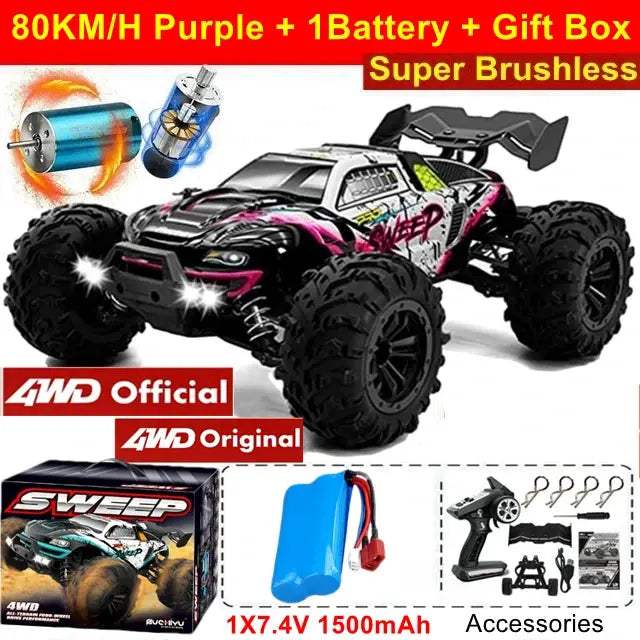  4X4 Off Road RC Car 1 16 High Speed Brushless Drift -  ToylandEU™