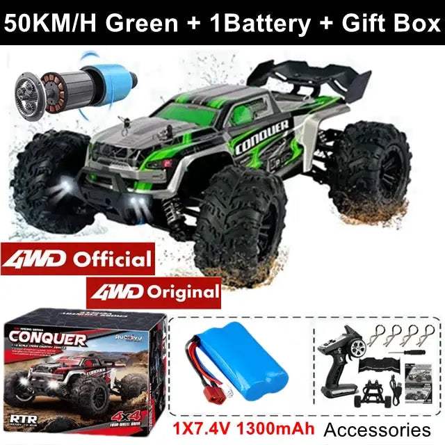  4X4 Off Road RC Car 1 16 High Speed Brushless Drift -  ToylandEU™