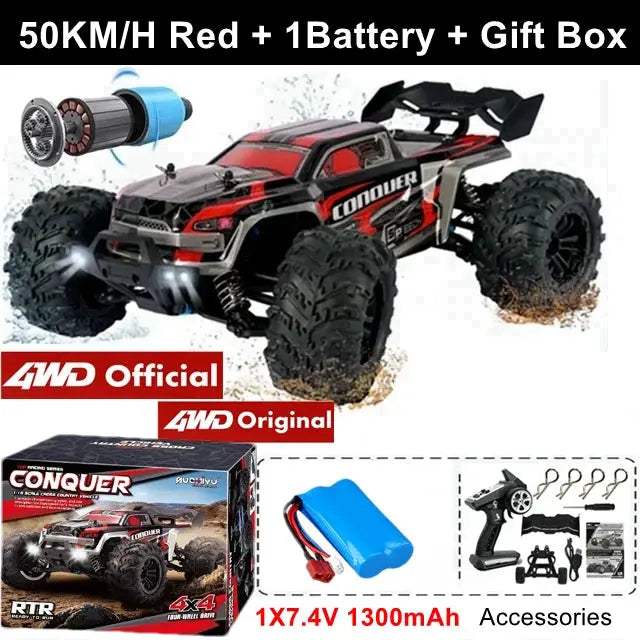  4X4 Off Road RC Car 1 16 High Speed Brushless Drift -  ToylandEU™
