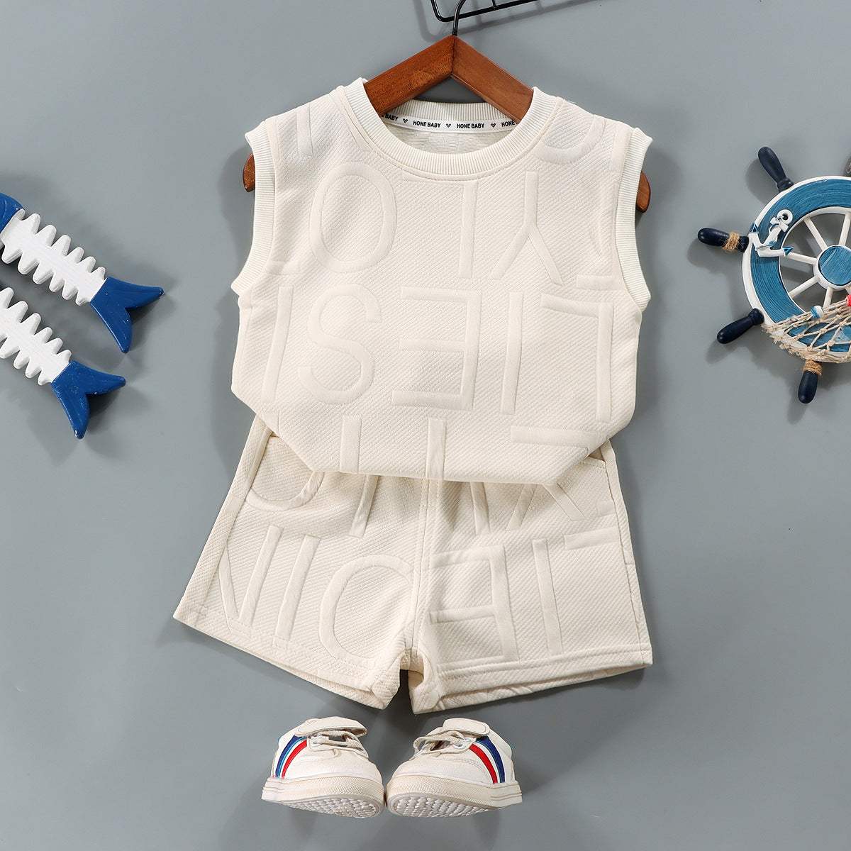 Kids' Western-Style Loose Vest Suit | Chemical Fiber Blending | Korean Style Style