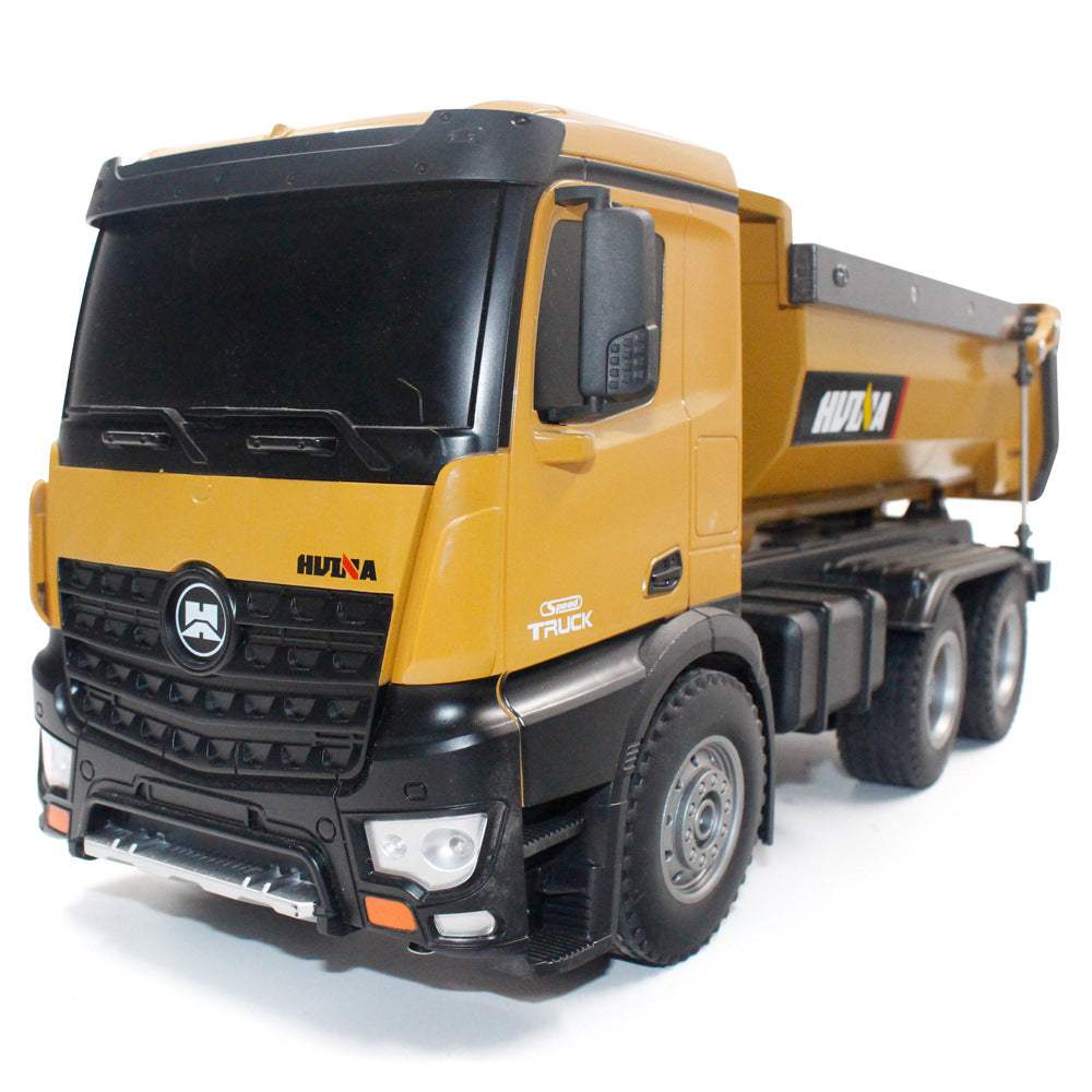 Alloy RC Dump Truck | Brownish-Yellow, 45 cm