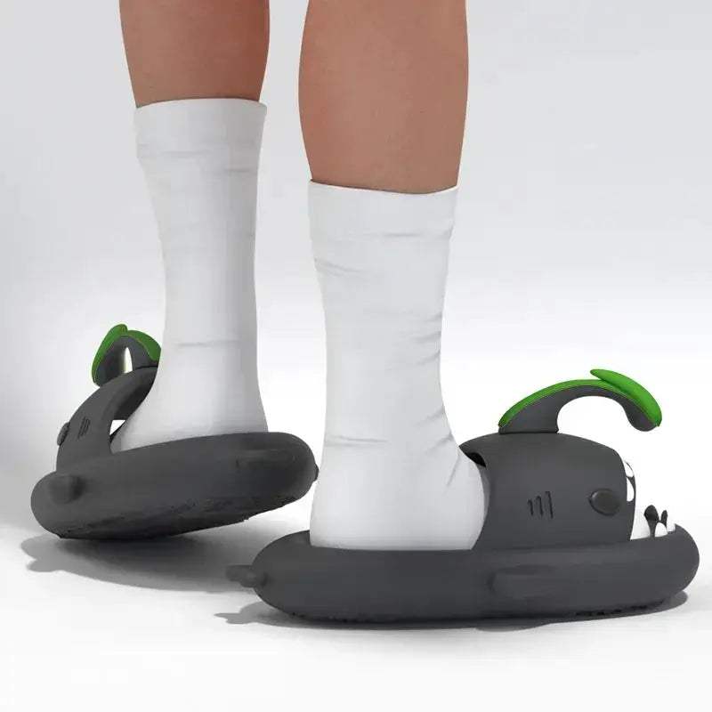 4cm Thick Sole Glow Slippers For Women Men Indoor Slides - ToylandEU