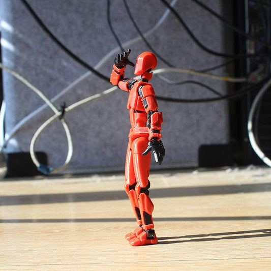 3D Printed Lucky 13 Movable Joint Robot Figure | Plastic | Action & Toy Figures