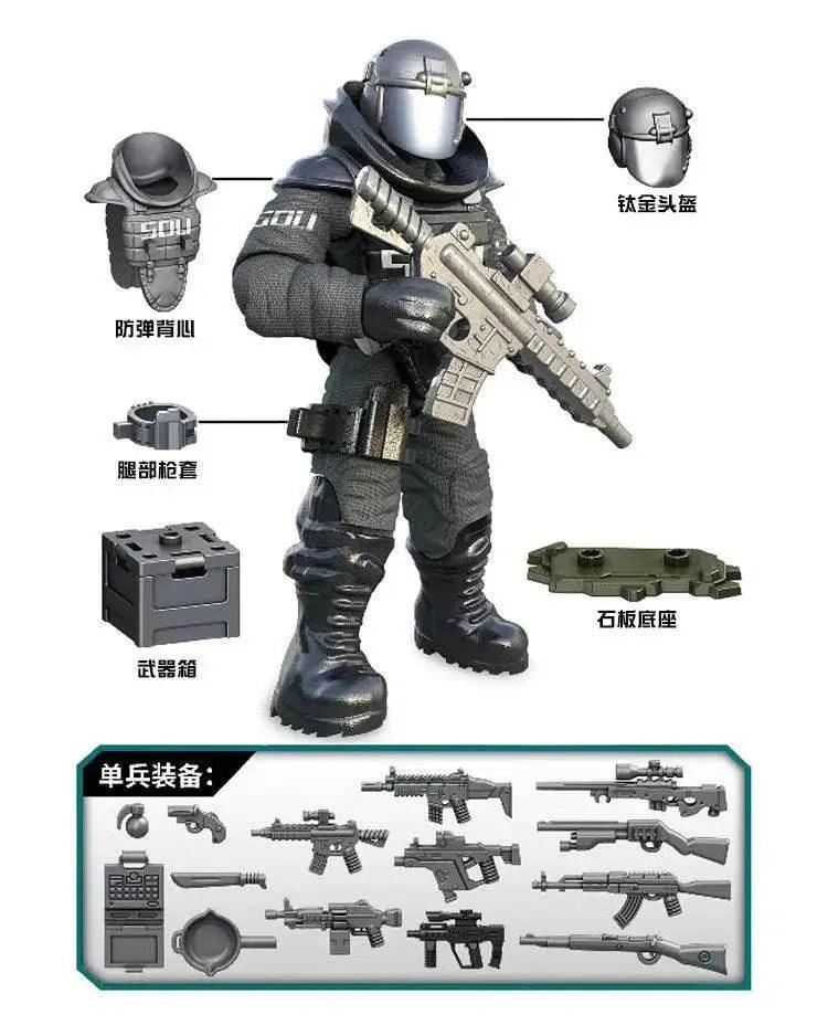  4pcs WW2 Eagle Special Forces Military Action Figures Bricks -  ToylandEU™