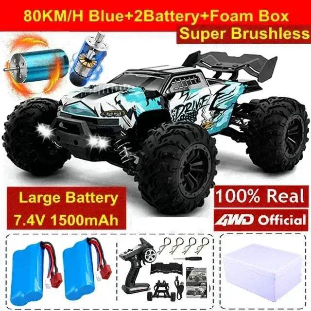 4x4 RC Car Off Road Brushless High Speed Drift Performance - ToylandEU
