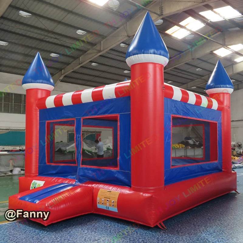 4x4m Red Bounce House Inflatable Bouncy Castle Outdoor Cheap - ToylandEU