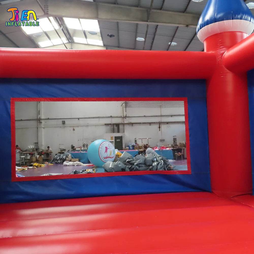 4x4m Red Bounce House Inflatable Bouncy Castle Outdoor Cheap - ToylandEU