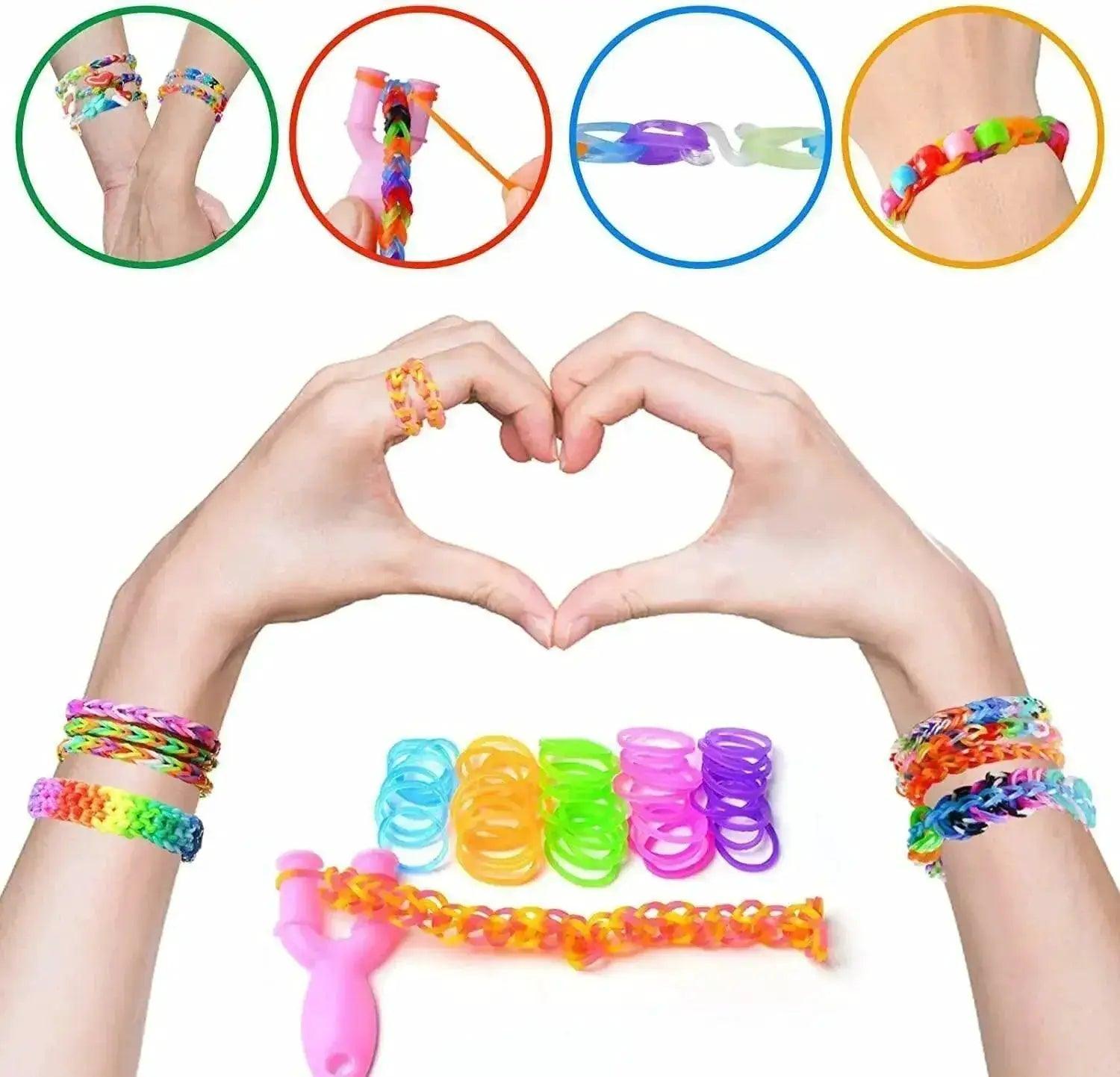  5 Color Loom Bands Bracelet Kit Toyland EU -  ToylandEU™