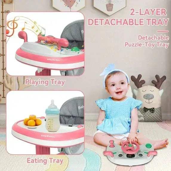 5 In 1 Infant Walker Anti Roll Over Educational Toy - ToylandEU