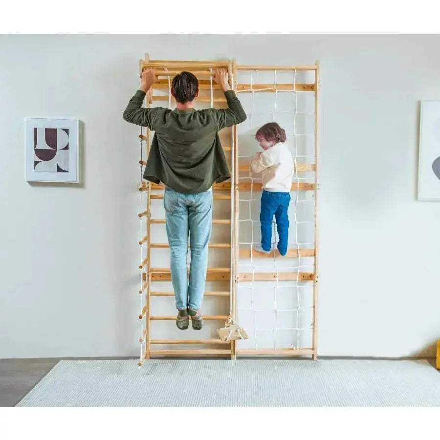 5-In-1 Swedish Ladder Wall Gym Indoor Jungle Gym For Kids - ToylandEU