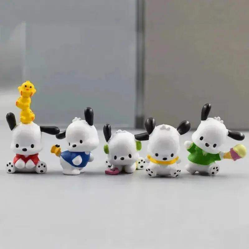 Sanrio Danshi Five Piece Figure Set Pochacco Melody Kawaii - ToylandEU