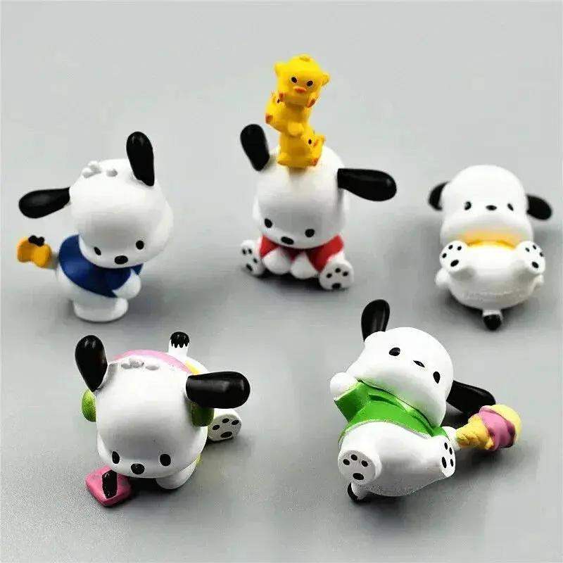 Sanrio Danshi Five Piece Figure Set Pochacco Melody Kawaii - ToylandEU
