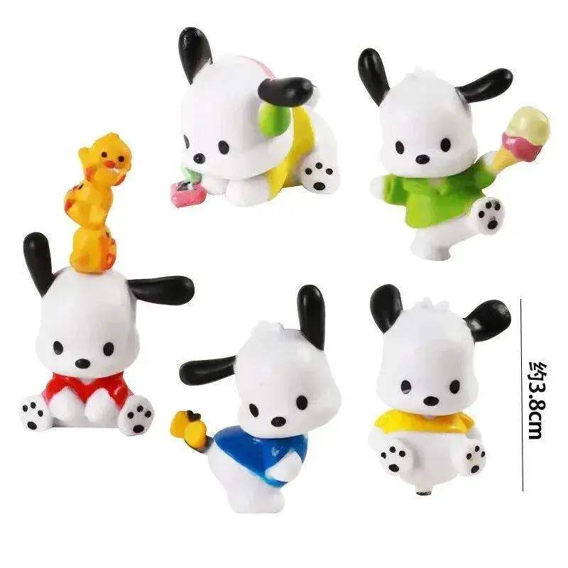 Sanrio Danshi Five Piece Figure Set Pochacco Melody Kawaii - ToylandEU