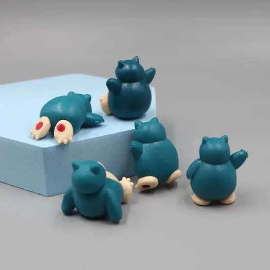Snorlax Cake Toppers Set For Pokemon Fans Cute Mini Figures - ToylandEU