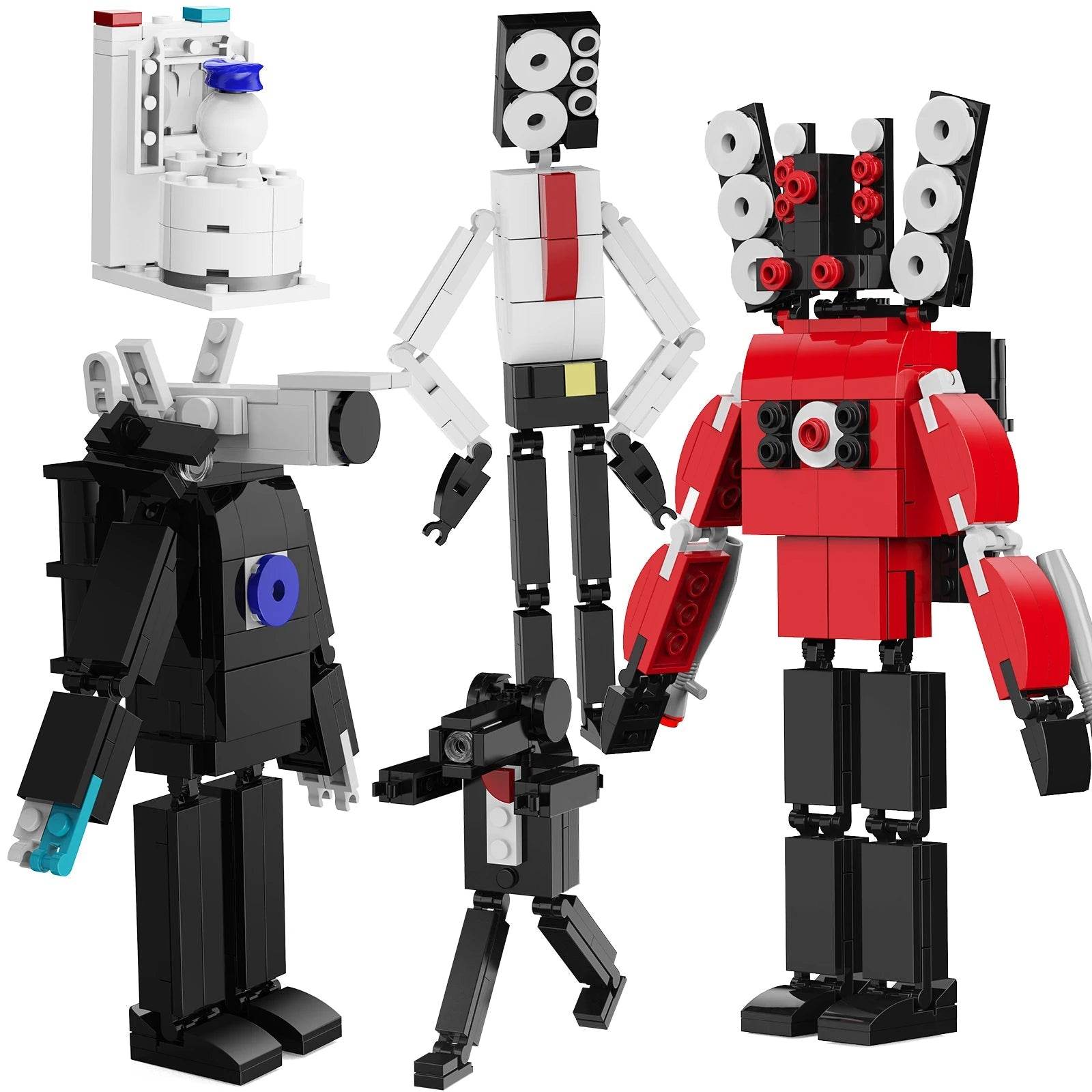 5-in-1 Skibidi Camera Man Building Blocks Set for Creative Play - ToylandEU