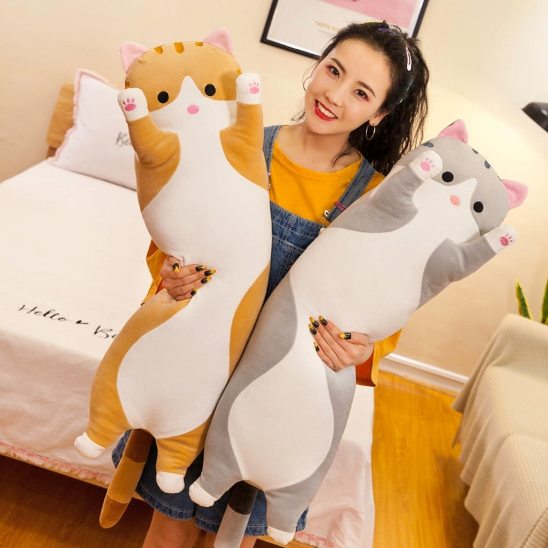 Long Cat Stuffed Animal | Giant Long Cat Plush | Long Cat Plush 150cm - ToylandEU