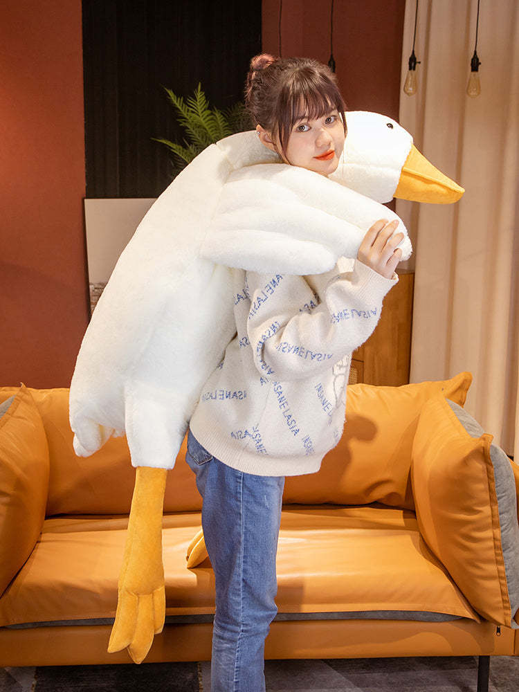 50-160cm Huge Goose Plush Toys Big Duck Doll Soft Stuffed Animal