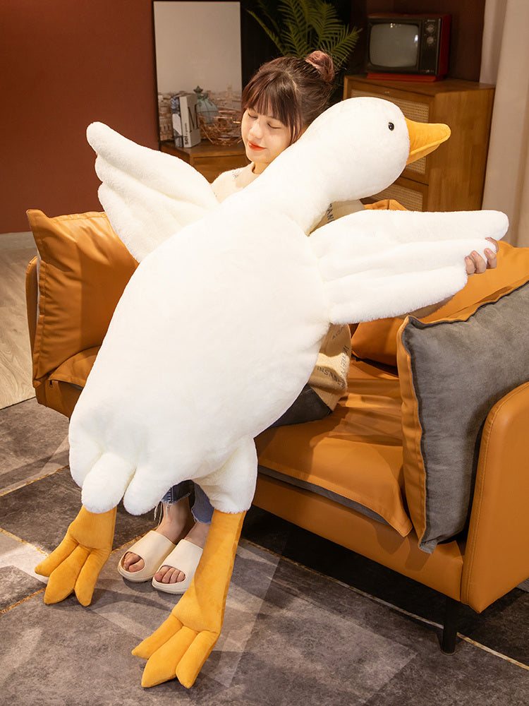 50-160cm Huge Goose Plush Toys Big Duck Doll Soft Stuffed Animal
