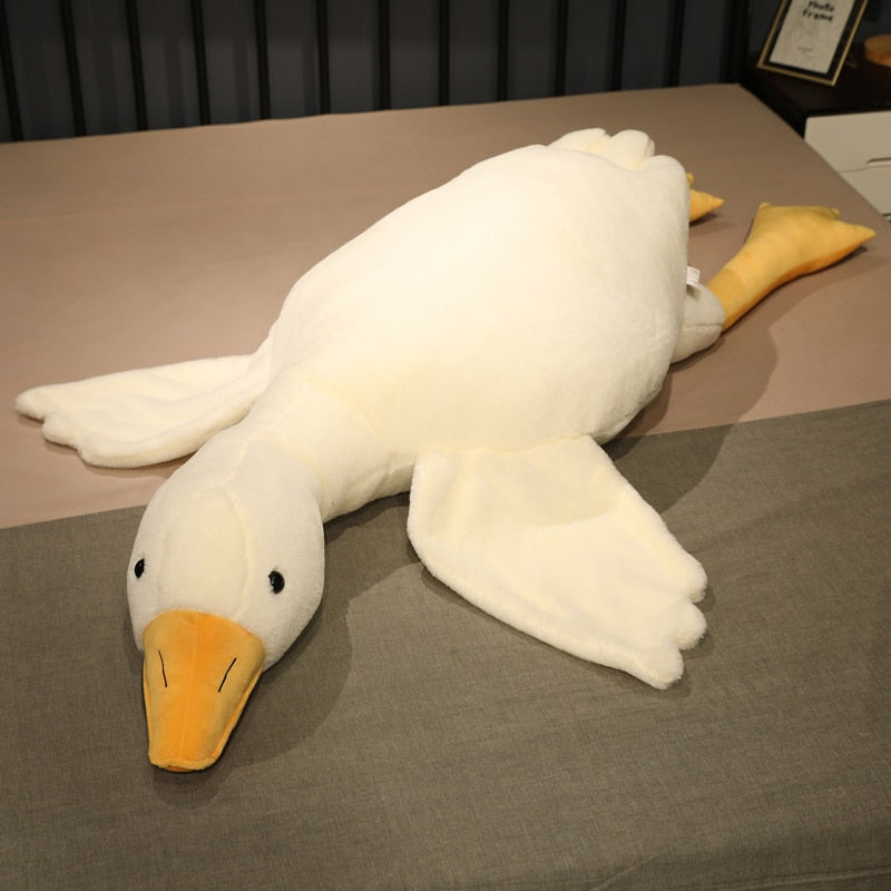 50-190cm Big White Goose Plush Toy Giant Duck Doll Soft Stuffed Animal - ToylandEU