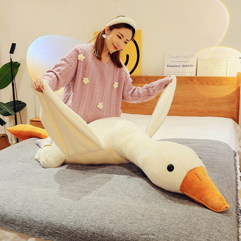 Giant White Duck Plush Stuffed Animal for All Ages - ToylandEU