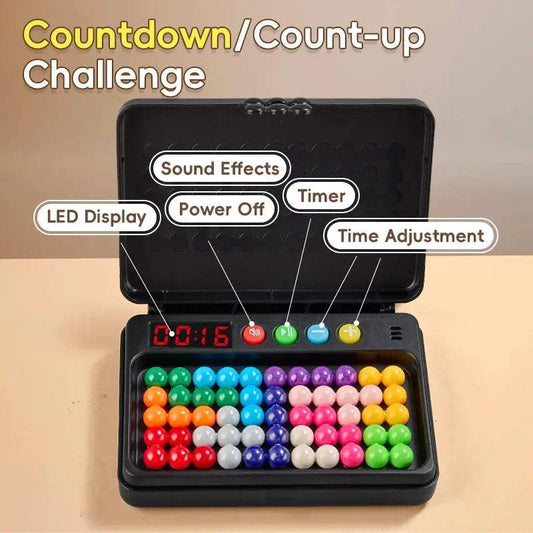 500 Levels IQ Toy, Puzzle Smart Challenge Game With Timer - Logic Thinking Chess, Travel Game, Tabletop Toy, No Batteries - ToylandEU