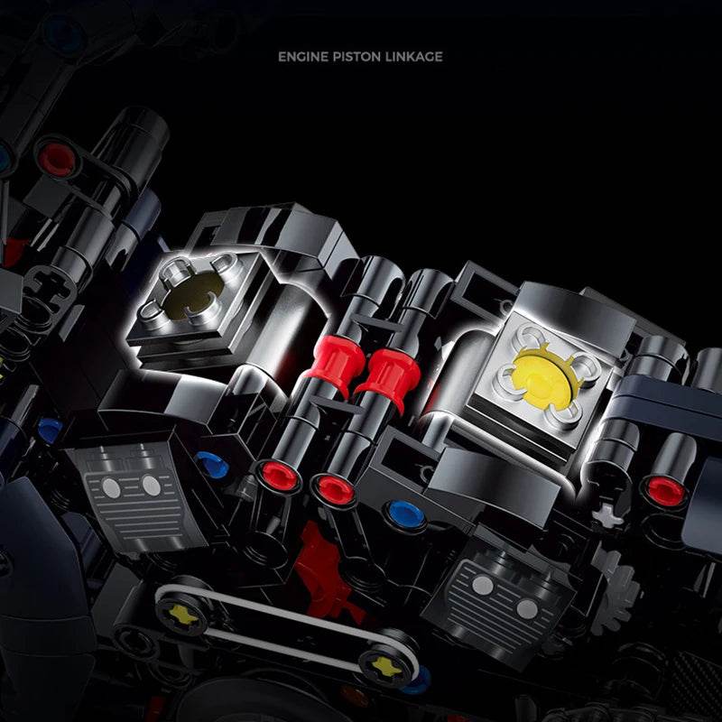 500+Pcs Super Racing Dark Motorcycle Building Block Set - ToylandEU