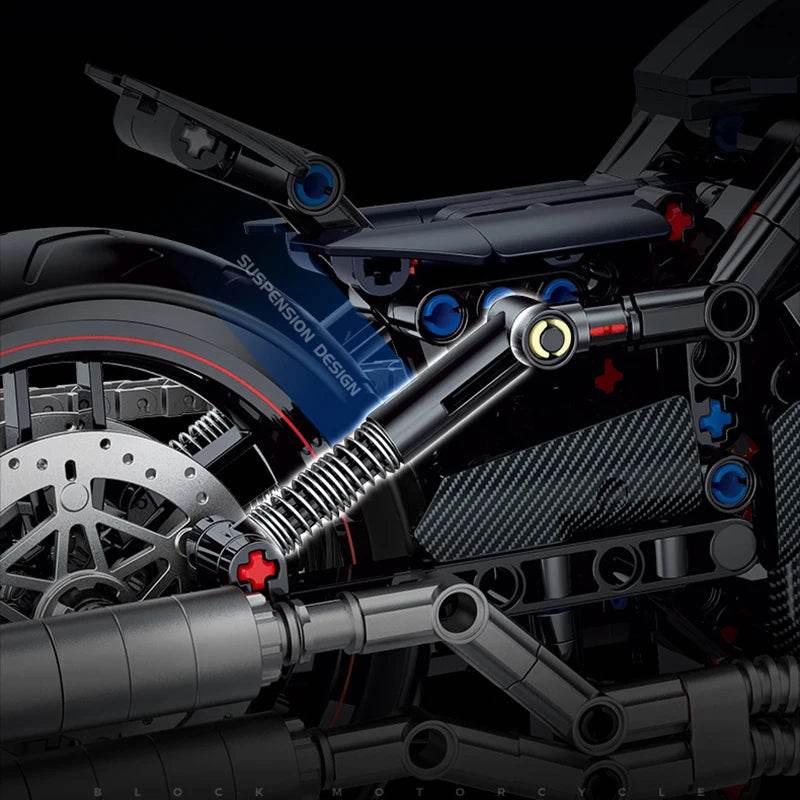 500+Pcs Super Racing Dark Motorcycle Building Block Set - ToylandEU