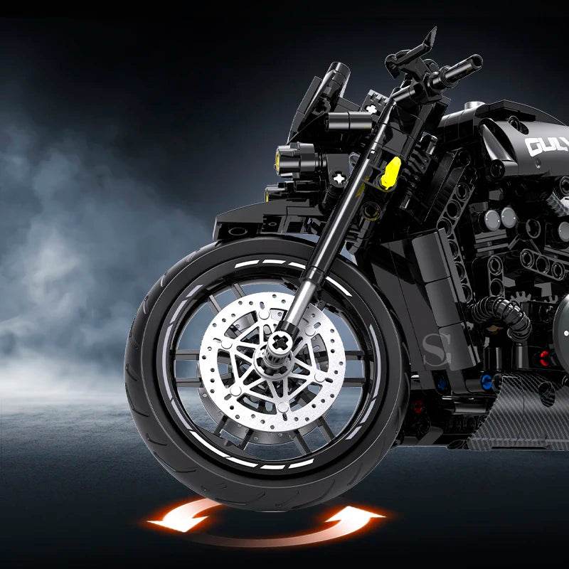 500+Pcs Super Racing Dark Motorcycle Building Block Set - ToylandEU