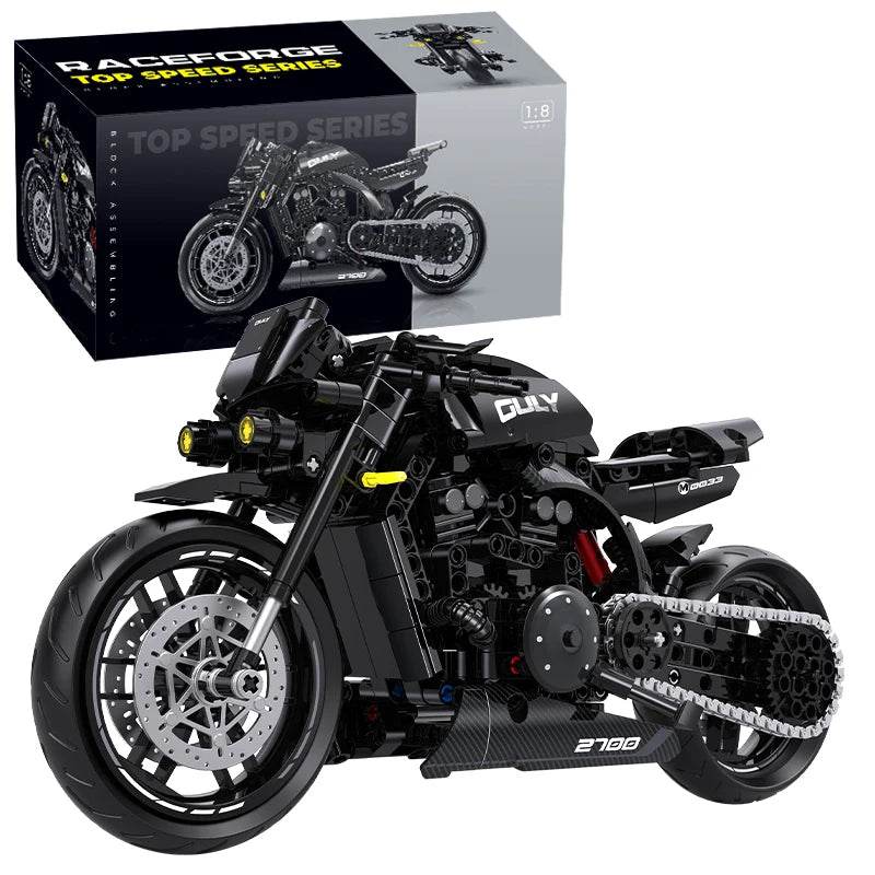 500+Pcs Super Racing Dark Motorcycle Building Block Set - ToylandEU