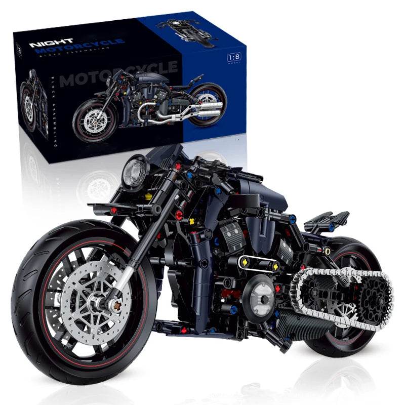 500+Pcs Super Racing Dark Motorcycle Building Block Set - ToylandEU