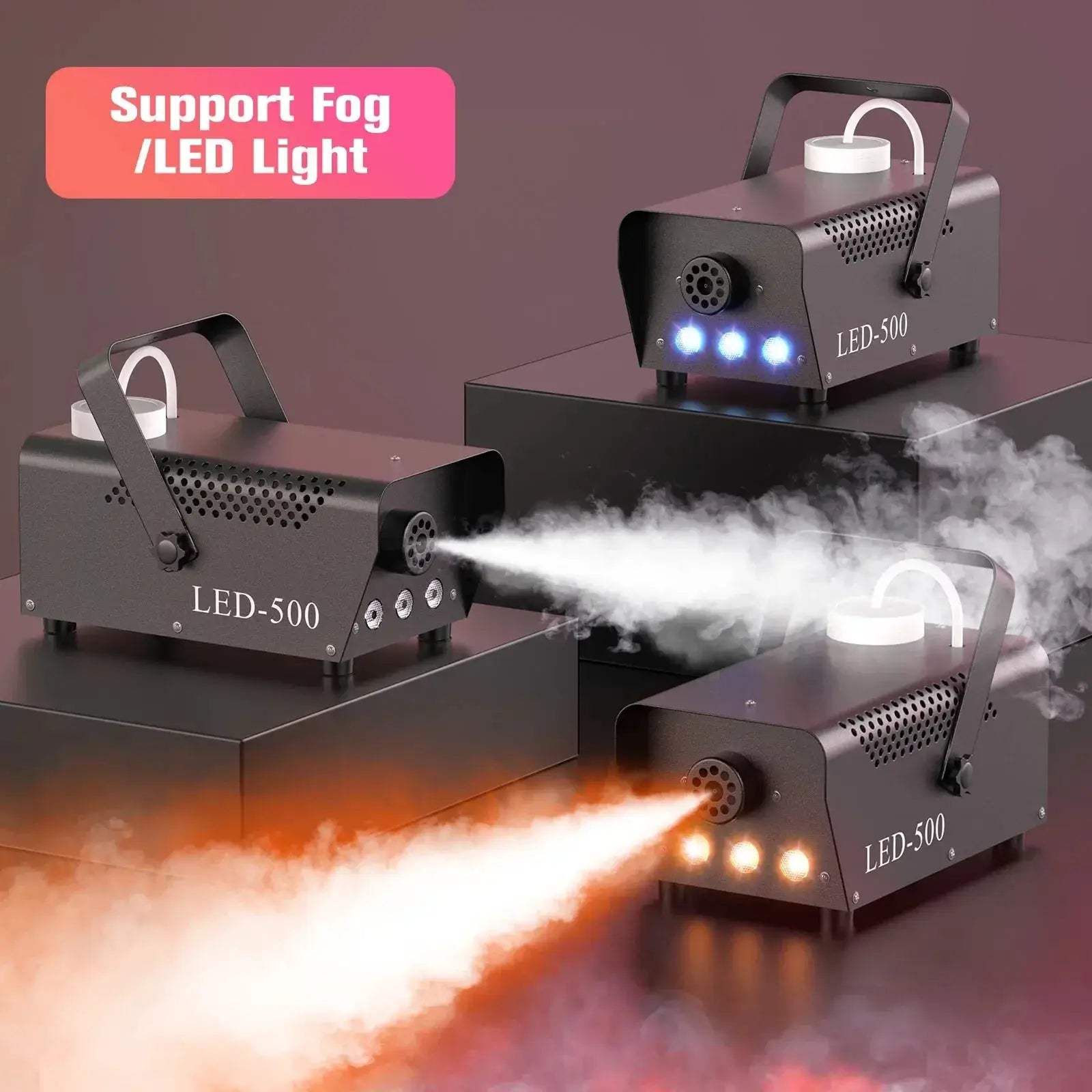 500W RGB Smoke Machine With Remote Control For DJ Events - ToylandEU