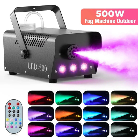  500W RGB Smoke Machine With Remote For DJ Events -  ToylandEU™