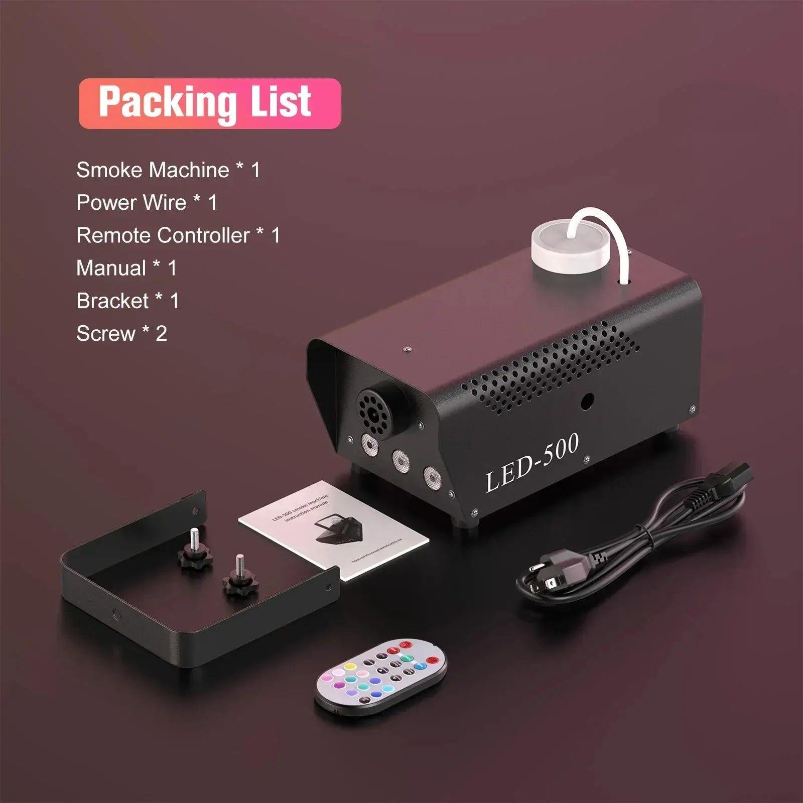  500W RGB Smoke Machine With Remote For DJ Events -  ToylandEU™