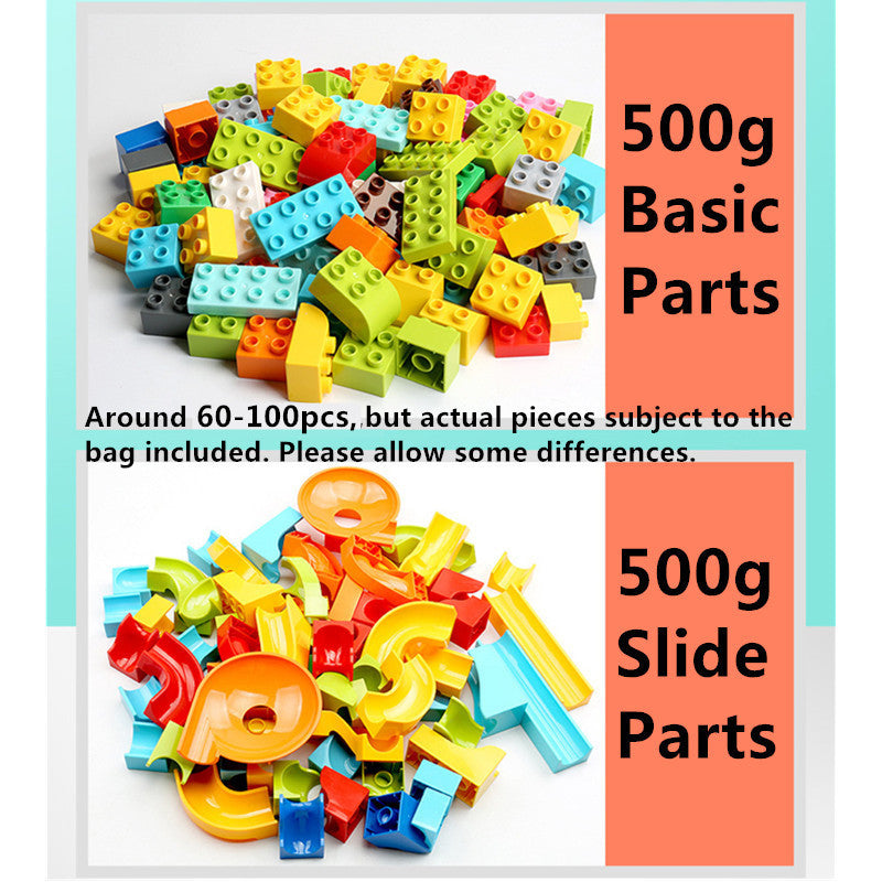 500g Marble Run Track Building Blocks Set with Large Bricks - ToylandEU