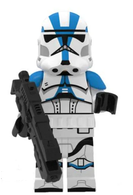 501st Clone Trooper Figure Display ABS Plastic Blue White Collectible Figure Model - ToylandEU